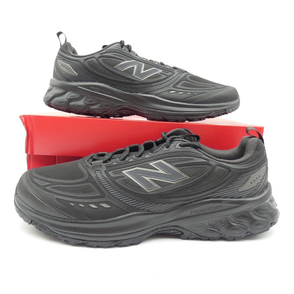 New Balance Fresh Foam 410v9 Mens Trail Running Shoes Black Grey 12 4E M4105FS